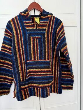 Franks Striped Crewneck Baja Sweater - Multicolor